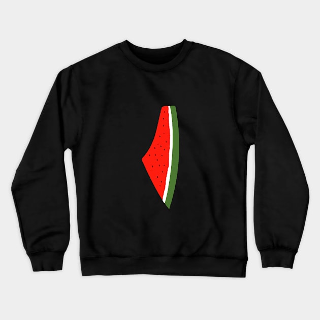 Palestine Flag Watermelon Crewneck Sweatshirt by Zimmermanr Liame